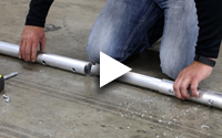Aluminum roll tube splice replacement